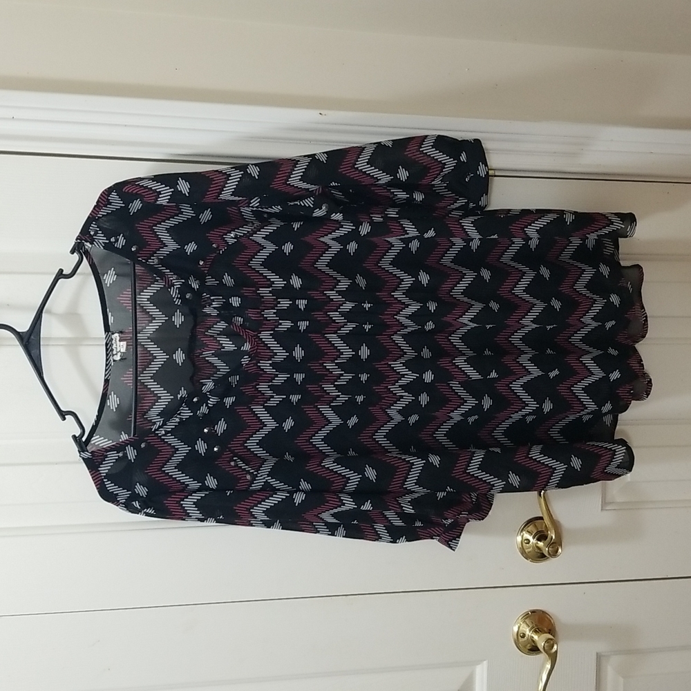 3/$15 Eyeshadow sheer tunic sz 1X